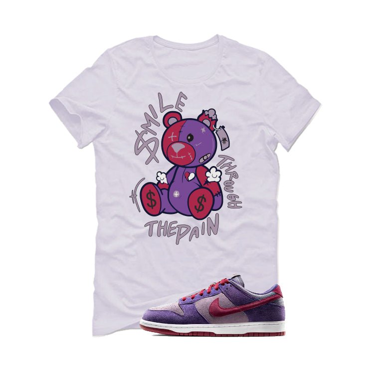 Nike Dunk Low “Plum” | illcurrency White T-Shirt (SMILE THROUGH THE PAIN)