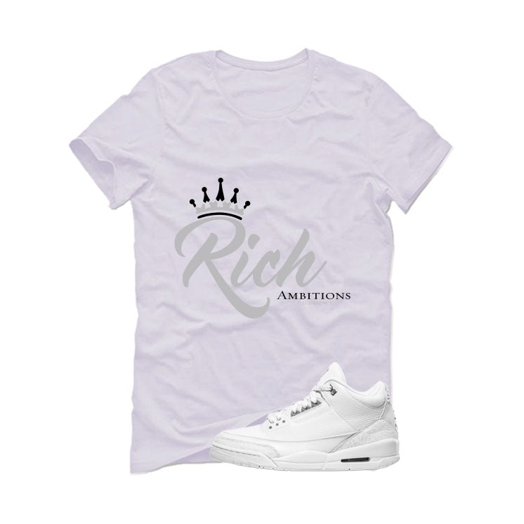 Air Jordan 3 Pure Money White T-Shirt (Rich Ambitions)| illcurrency