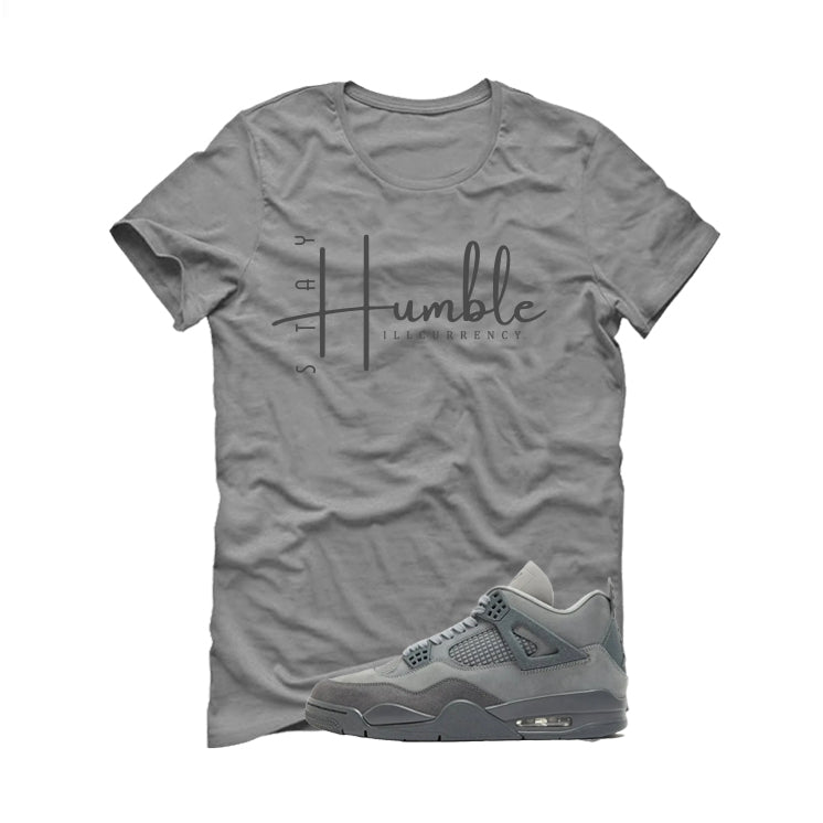 Air Jordan 4 Paris Olympics Grey T-Shirt (Stay Humble)| illcurrency