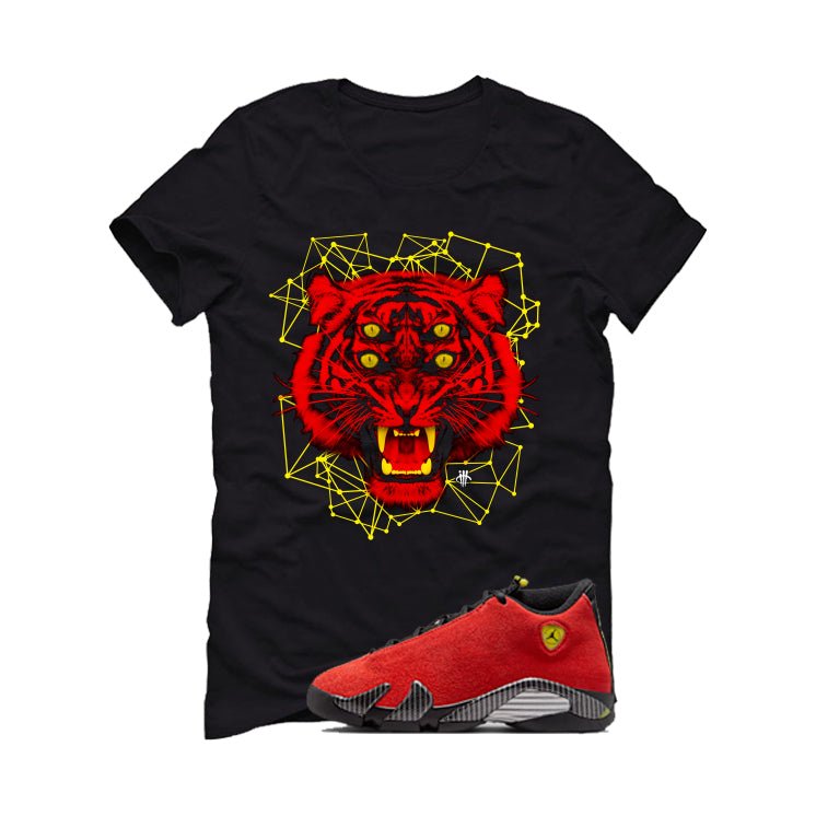Air Jordan 14 Ferrari Black T-Shirt (Four Eyes)| illcurrency