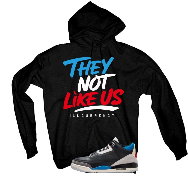 Air Jordan 3 OG Rare Air Black T-Shirt (They not like us)| illcurrency