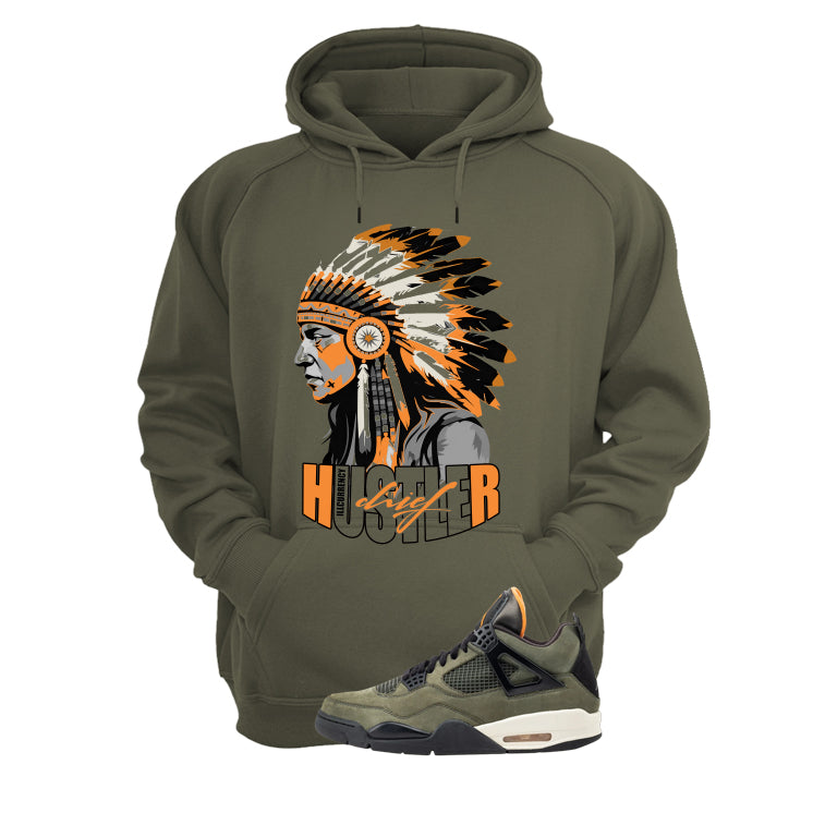 Undefeated x Air Jordan 4 Military Green T-Shirt (Hustler Chief)| illcurrency