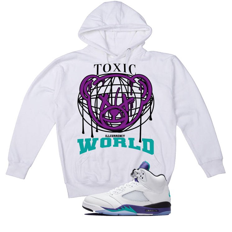 Air Jordan 5 OG Grape White T-Shirt (Toxic World)| illcurrency