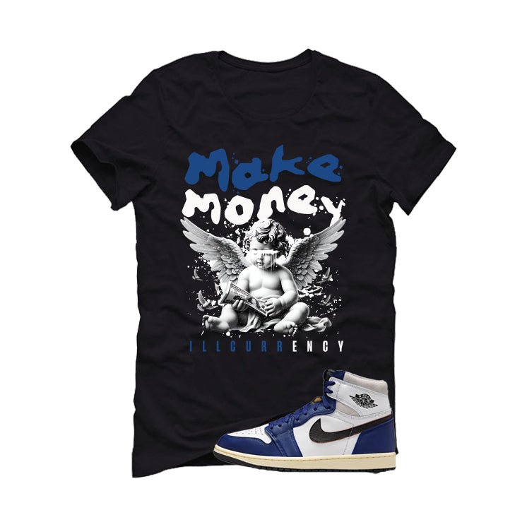 Air Jordan 1 Rare Air Deep Royal Blue Black T-Shirt (Make Money)| illcurrency