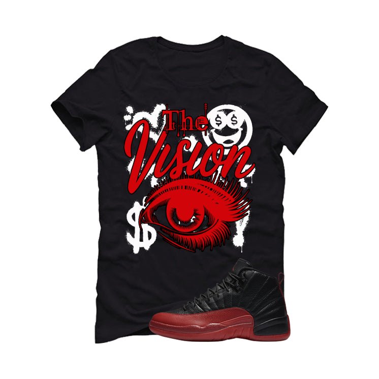 Air Jordan 12 Flu Game 2025 Black T-Shirt (The Vision)| illcurrency