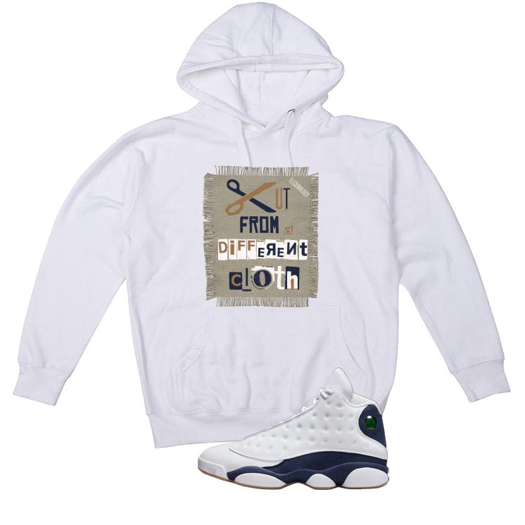 Air Jordan 13 Midnight Navy White T-Shirt (Cut from a different cloth)| illcurrency