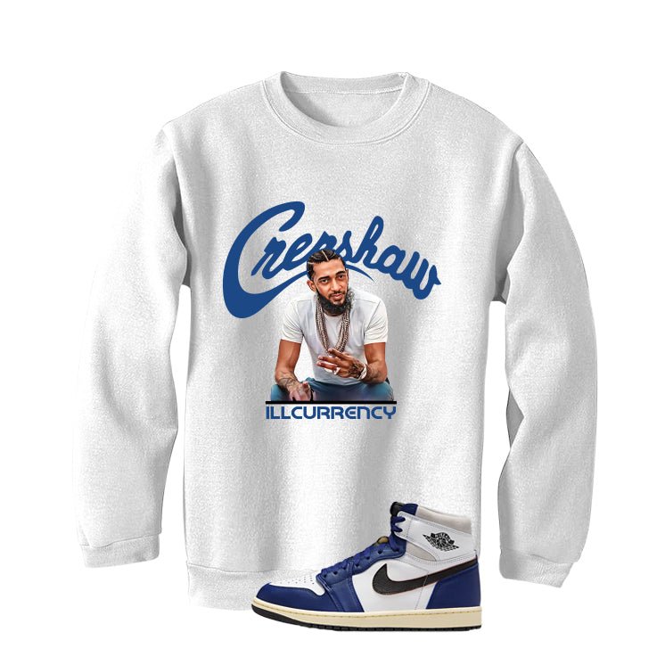 Air Jordan 1 Rare Air Deep Royal Blue White T-Shirt (Crenshaw)| illcurrency