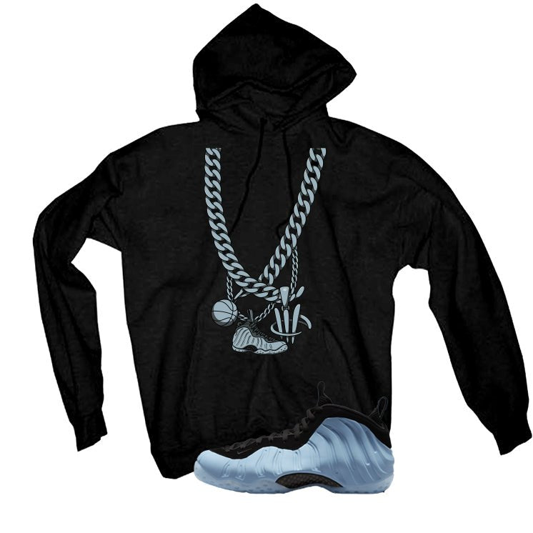 Nike Air Foamposite One Psychic Blue Black T-Shirt (Foam Chain)| illcurrency