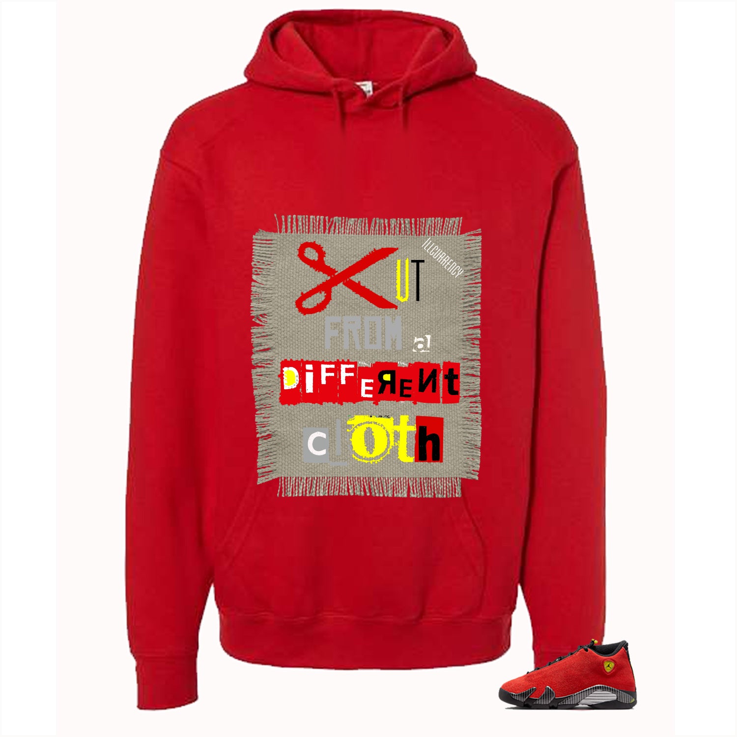 Air Jordan 14 Ferrari Red T-Shirt (Cut from a different cloth)| illcurrency