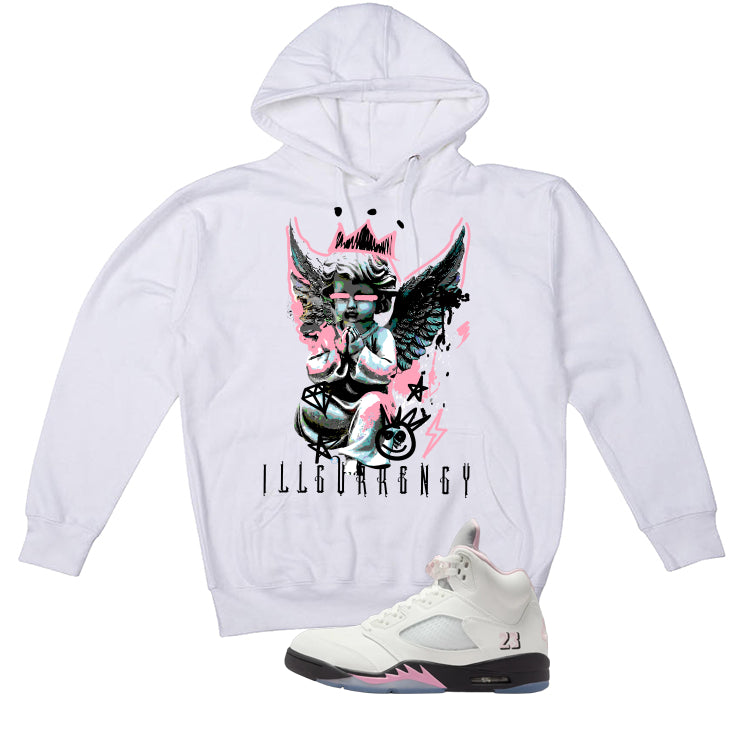 Air Jordan 5 OG 35th Anniversary Matching T-Shirt, Sweatshirts & Hoodies White T-Shirt (Graffiti Angel)| illcurrency