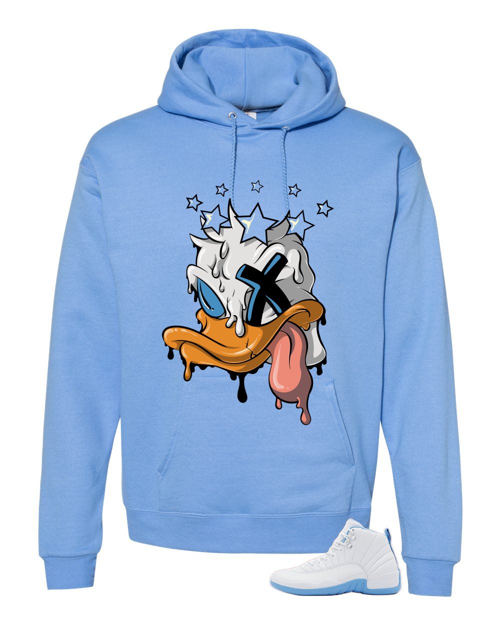 Air Jordan 12 Melo Carolina Blue T-Shirt (Ducked)| illcurrency