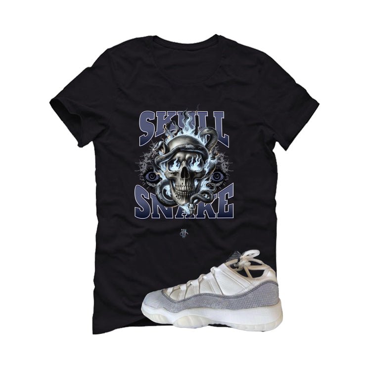 Air Jordan 11 Low Year Of The Snake Black T-Shirt (Skull Snake)| illcurrency