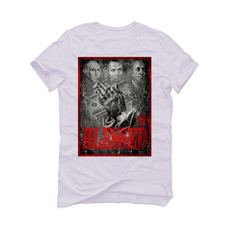 Air Jordan 13 Wolf Grey - White T-Shirt (BLESSED FORTUNE)