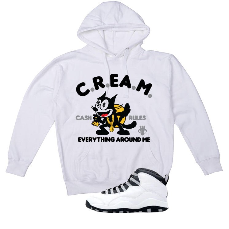 Air Jordan 10 OG Steel White T-Shirt (Cream)| illcurrency