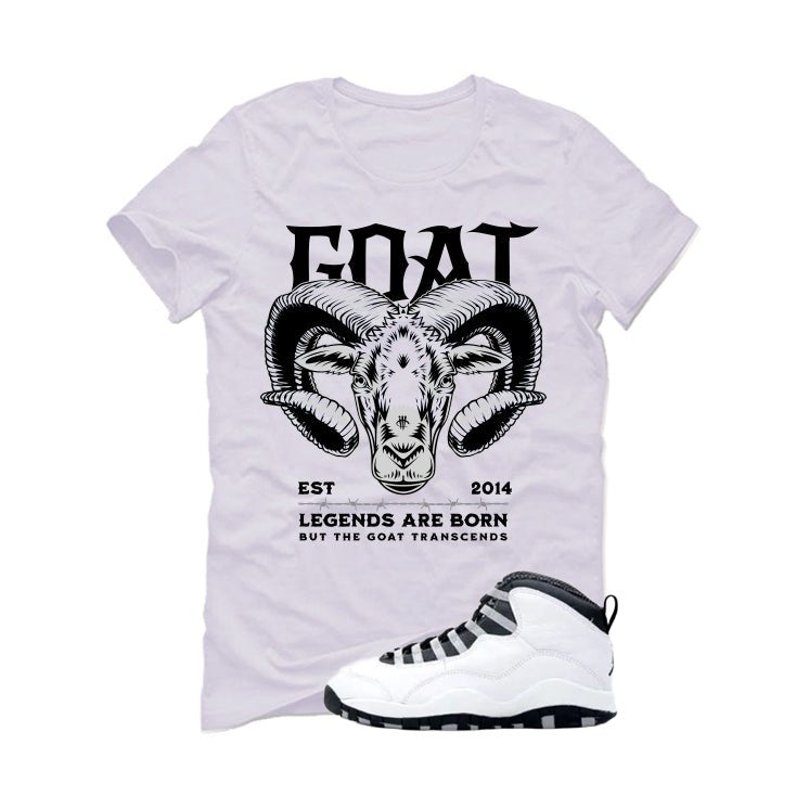 Air Jordan 10 OG Steel White T-Shirt (Legends Are Born)| illcurrency