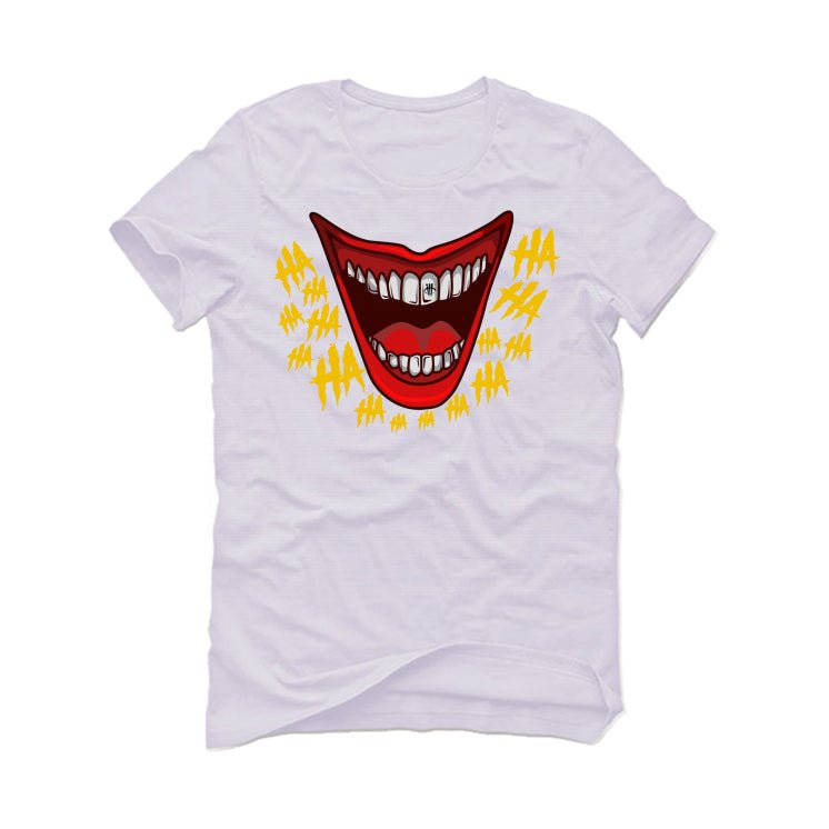 Air Jordan 1 High OG “Yellow Ochre” | illcurrency White T-Shirt (HA HA)