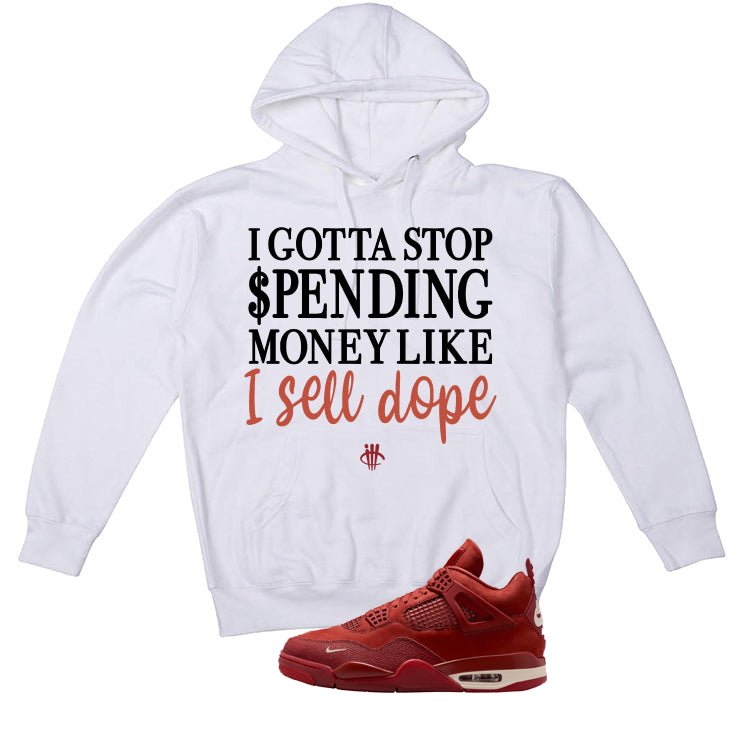 Nigel Sylvester x Air Jordan 4 Brick by Brick White T-Shirt (STOP SPENDING MONEY)| illcurrency