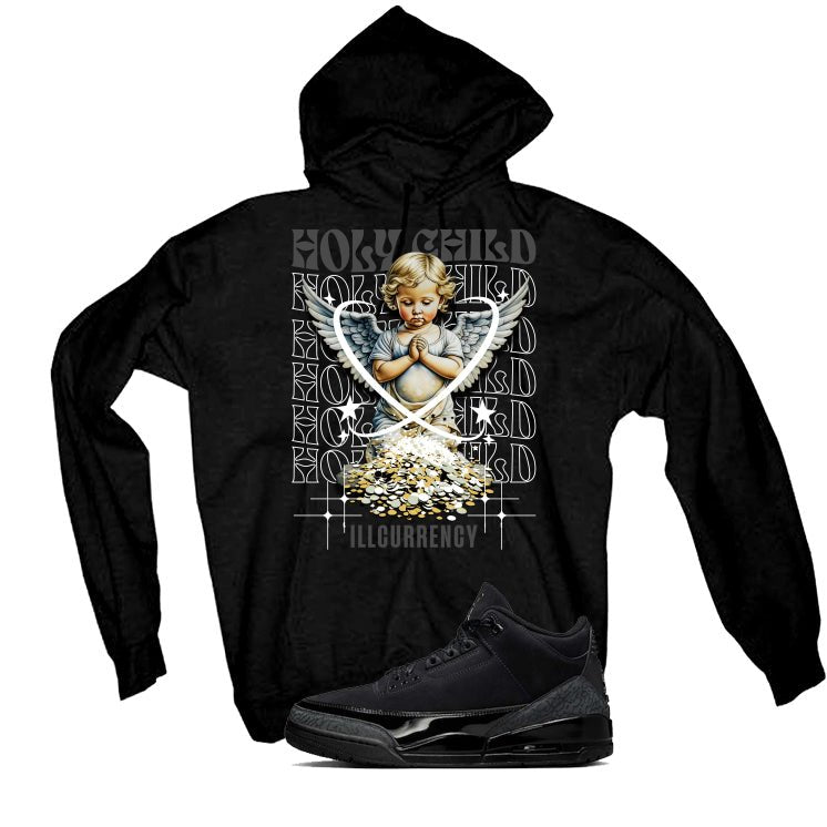 Air Jordan 3 Black Cat Black T-Shirt (Holy Child)| illcurrency