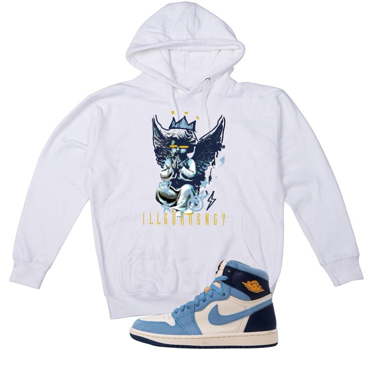 Air Jordan 1 High OG WMNS First in Flight White T-Shirt (Graffiti Angel)| illcurrency
