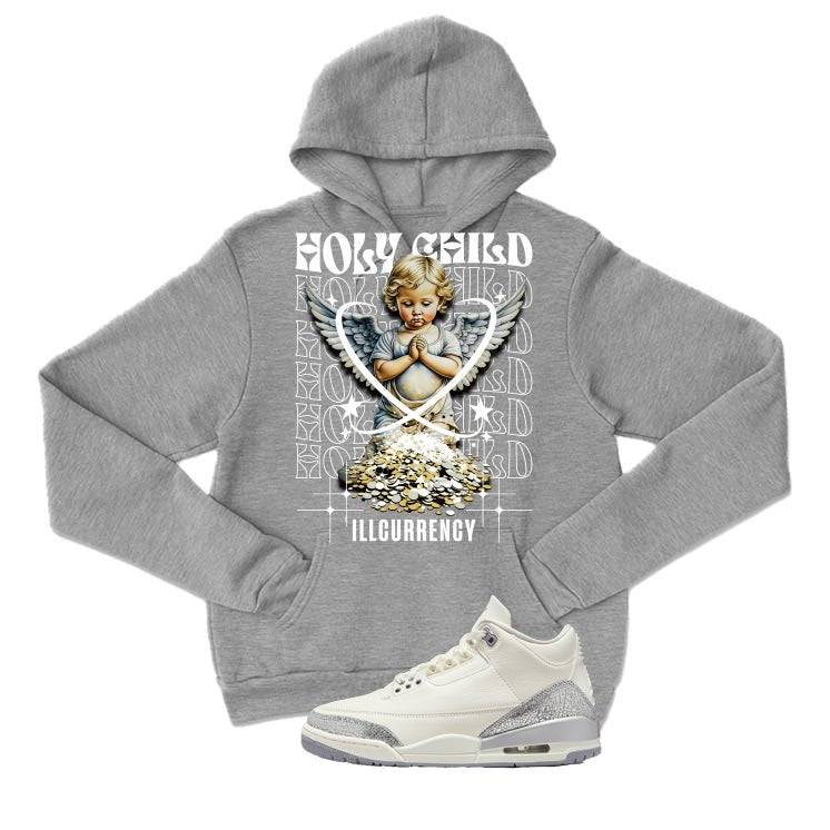 Air Jordan 3 WMNS Sail Grey T-Shirt (Holy Child)| illcurrency