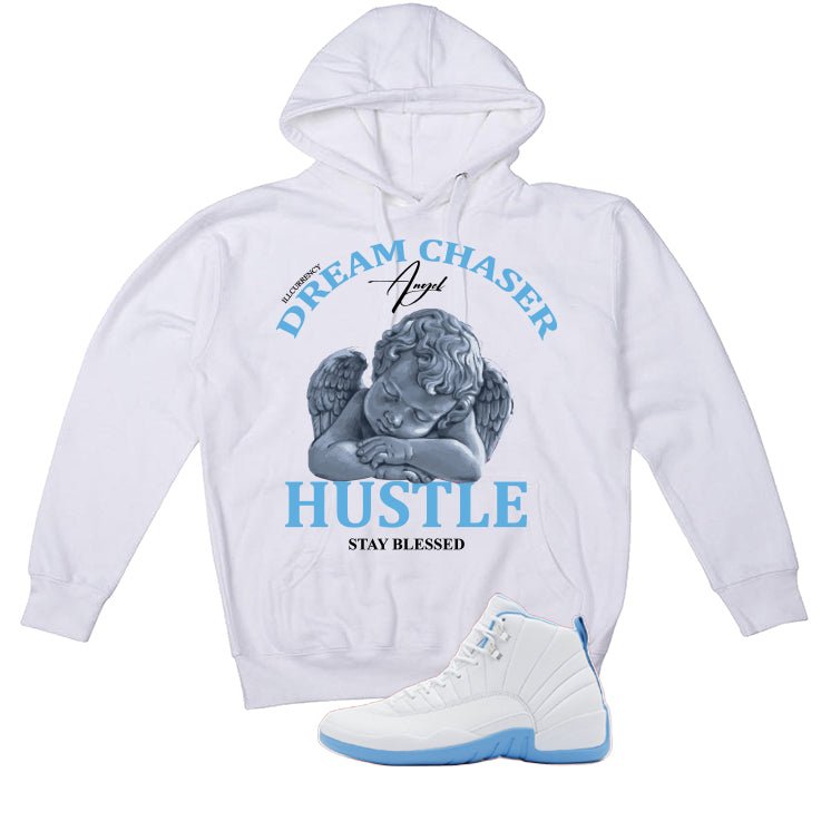 Air Jordan 12 Melo White T-Shirt (Dream Chaser Angel)| illcurrency