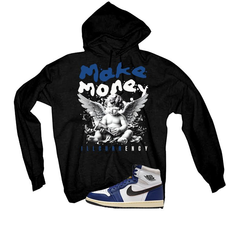 Air Jordan 1 Rare Air Deep Royal Blue Black T-Shirt (Make Money)| illcurrency