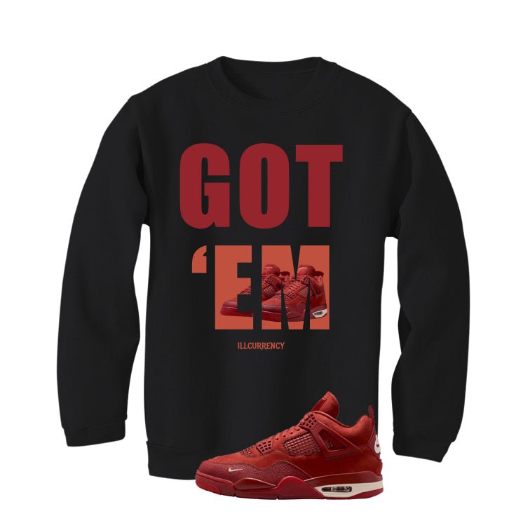 Nigel Sylvester x Air Jordan 4 Brick by Brick Black T-Shirt (Got Em)| illcurrency