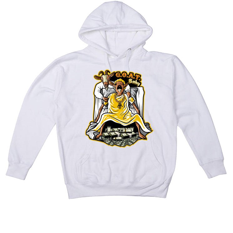 Air Jordan 6 Yellow Ochre | illcurrency White T-Shirt (Goat baby)