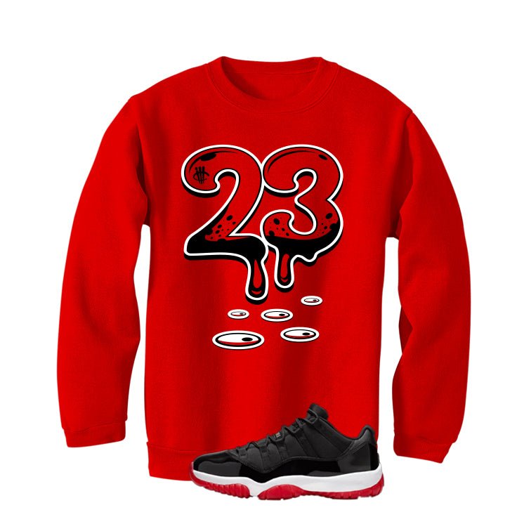Air Jordan 11 Low Bred Red T-Shirt (23)| illcurrency