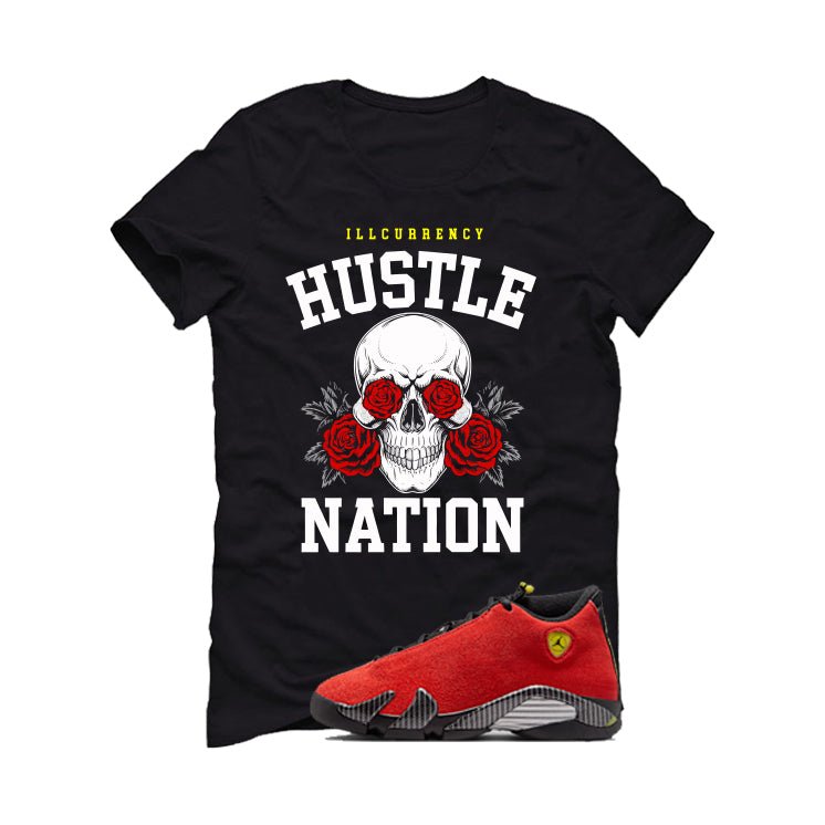 Air Jordan 14 Ferrari Black T-Shirt (Hustle Nation)| illcurrency