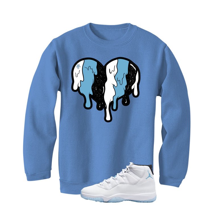 Air Jordan 11 Legend Blue Carolina Blue T-Shirt (Heart)| illcurrency