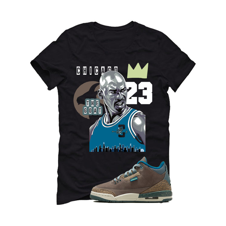 Air Jordan 3 GS We Outside Matching T-Shirt, Sweatshirts & Hoodies Black T-Shirt (The Goat)| illcurrency