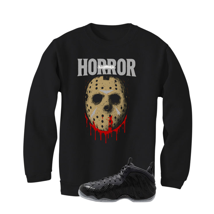 NIKE FOAMPOSITE ONE CARBON FIBER Matching T-Shirt, Sweatshirts & Hoodies Black T-Shirt (Jason Horror)| illcurrency