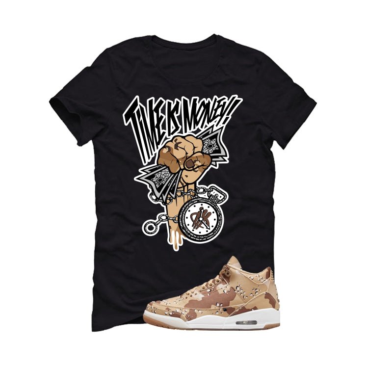 WNBA x Air Jordan 3 Desert Camo Black T-Shirt (Time Is Money)| illcurrency