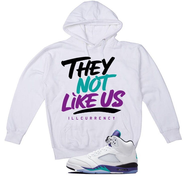 Air Jordan 5 OG Grape White T-Shirt (They not like us)| illcurrency