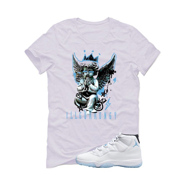 Air Jordan 11 Legend Blue White T-Shirt (Graffiti Angel)| illcurrency
