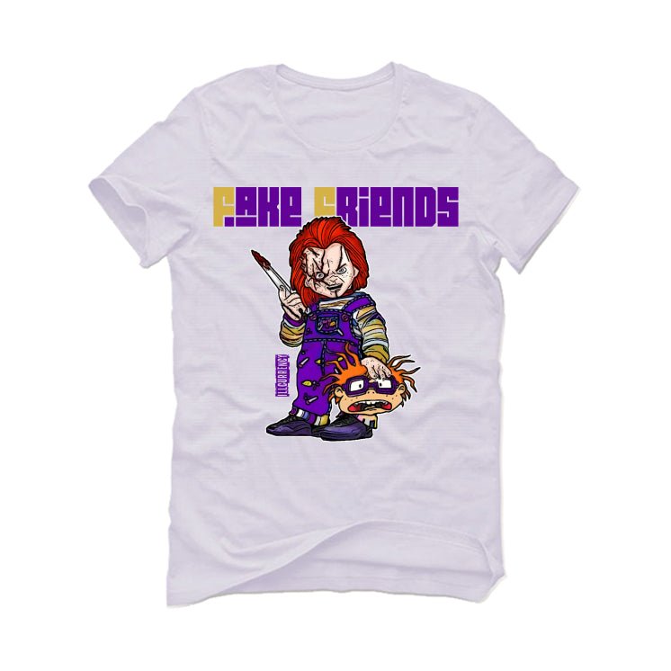 Air Jordan 12 Field Purple - White T-Shirt (Fake Friends 2)
