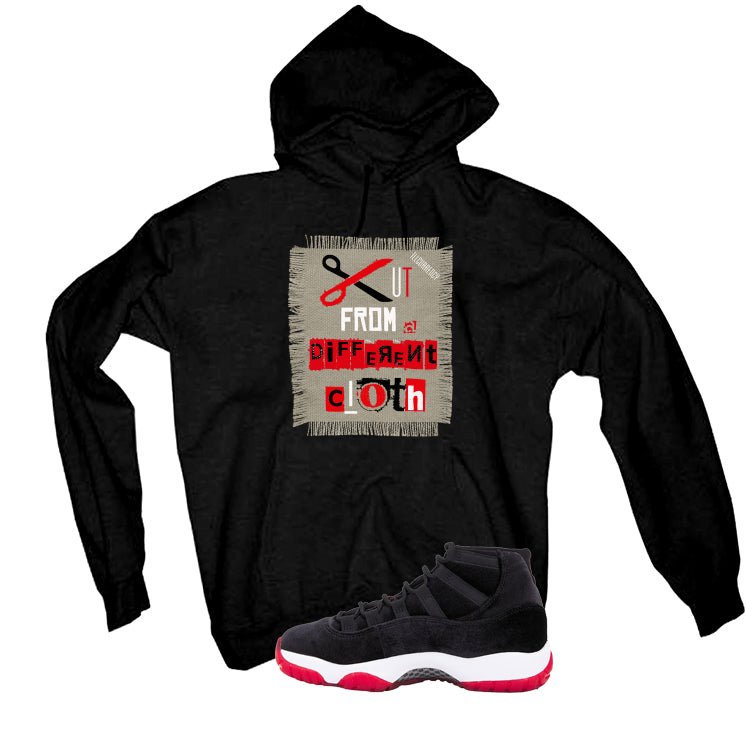 Air Jordan 11 Bred Velvet Black T-Shirt (Cut from a different cloth)| illcurrency