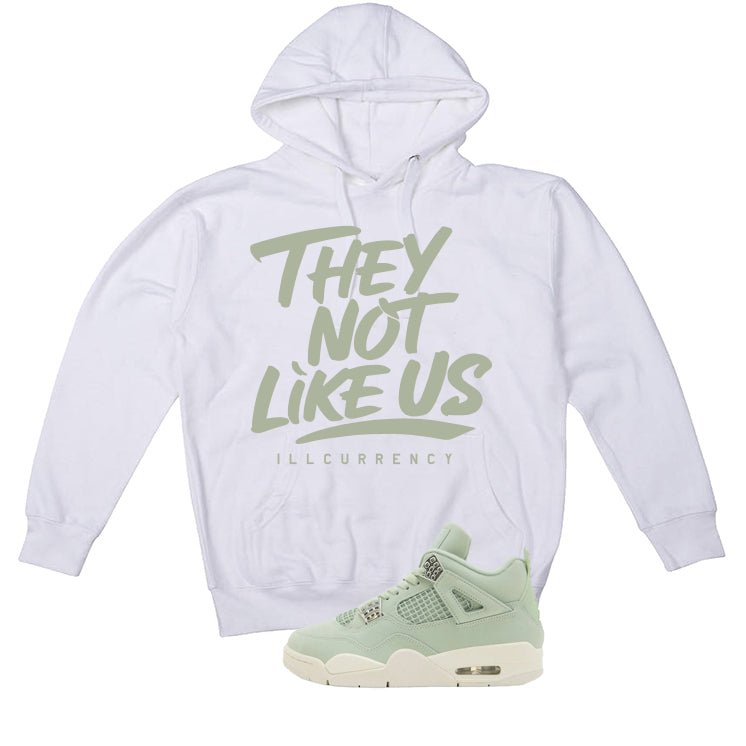 Air Jordan 4 WMNS Seafoam White T-Shirt (They not like us)| illcurrency