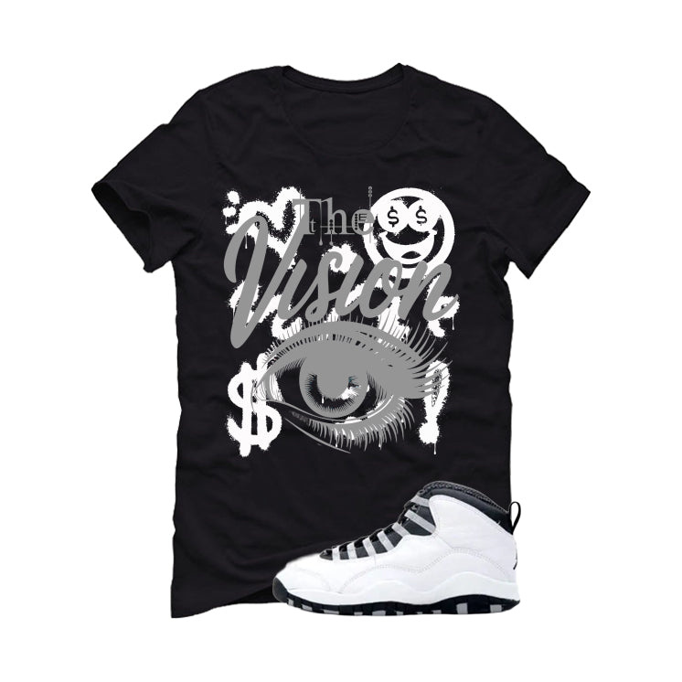 Air Jordan 10 OG Steel Black T-Shirt (The Vision)| illcurrency