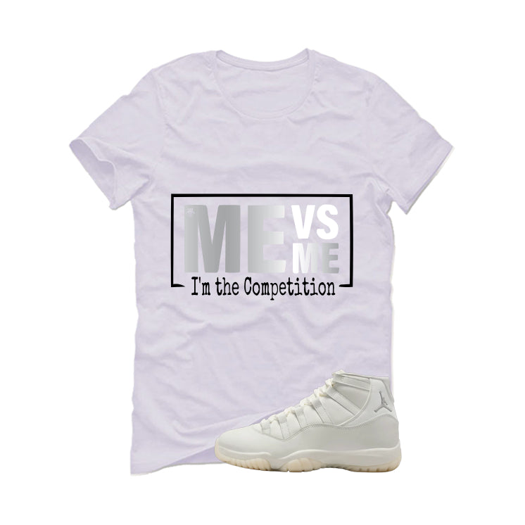 Air Jordan 11 WMNS Pearl Matching T-Shirt, Sweatshirts & Hoodies White T-Shirt (Me Vs Me)| illcurrency