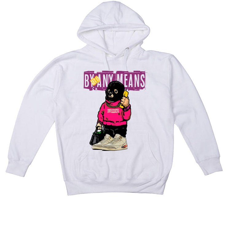 J Balvin x Air Jordan 3 Medellin Sunset - White T-Shirt (Get it by any means)