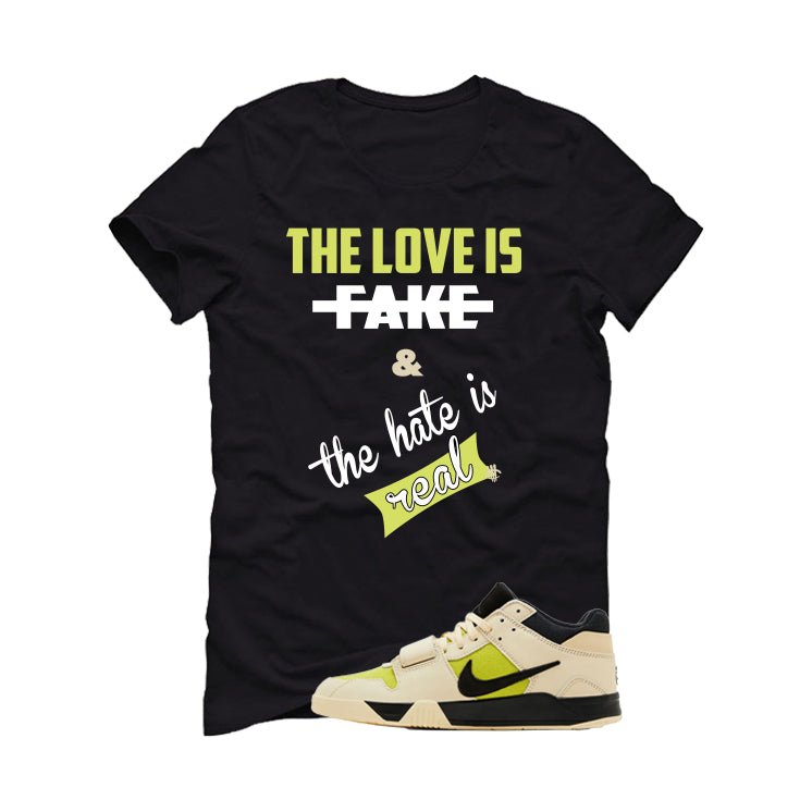 Travis Scott x Jordan Jumpman Jack Bright Cactus Black T-Shirt (Love is Fake)| illcurrency