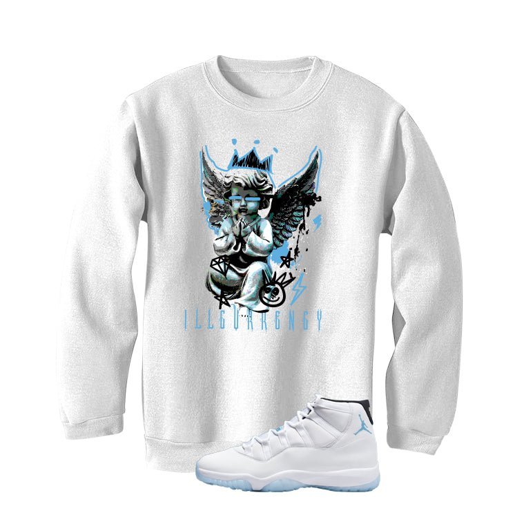 Air Jordan 11 Legend Blue White T-Shirt (Graffiti Angel)| illcurrency