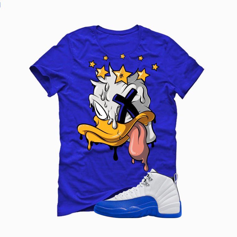 Air Jordan 12 Blueberry Royal Blue T-Shirt (Ducked)| illcurrency