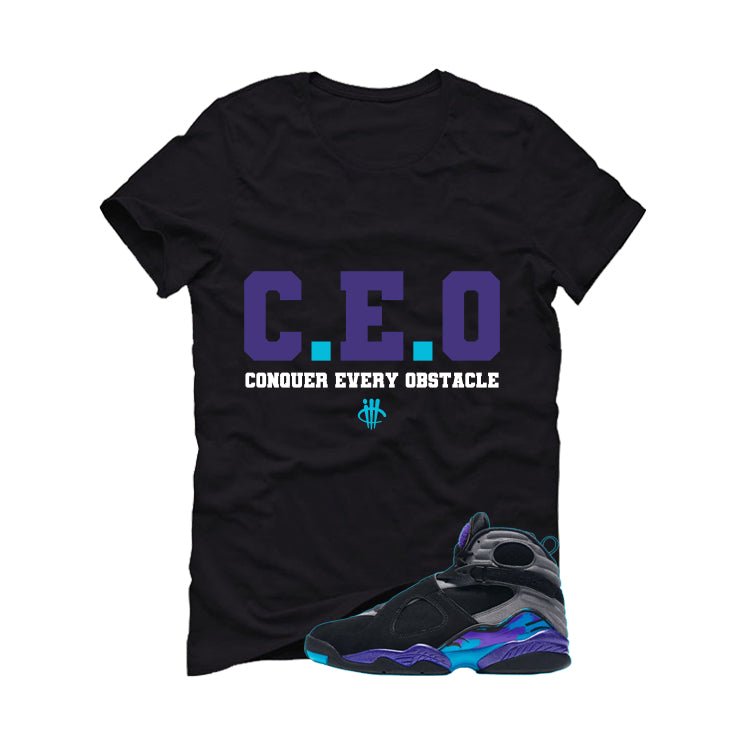Air Jordan 8 OG Aqua Black T-Shirt (CEO)| illcurrency