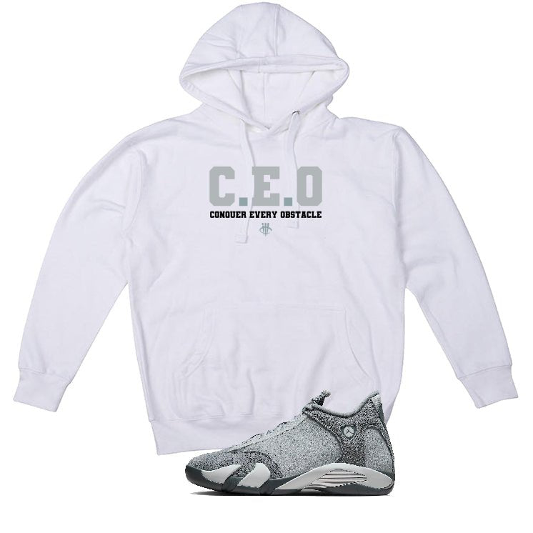 Air Jordan 14 “Flint Grey” | illcurrency White T-Shirt (CEO)