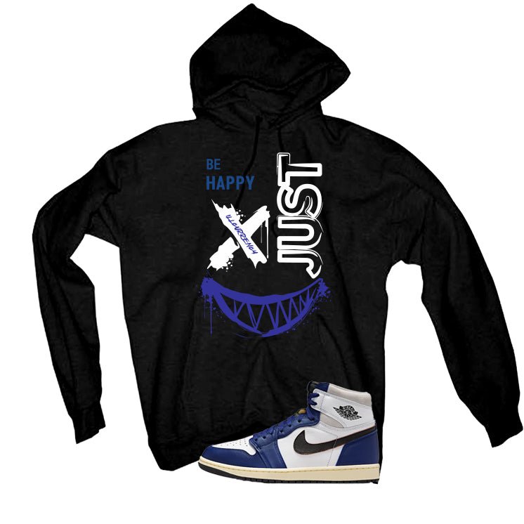 Air Jordan 1 Rare Air Deep Royal Blue Black T-Shirt (Be Happy)| illcurrency