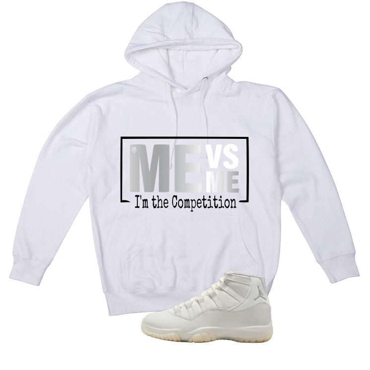 Air Jordan 11 WMNS Pearl Matching T-Shirt, Sweatshirts & Hoodies White T-Shirt (Me Vs Me)| illcurrency