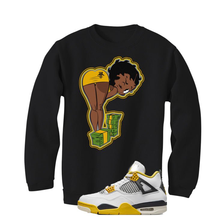 Air Jordan 4 WNNS “Vivid Sulfur” | illcurrency Black T-Shirt (BOO)